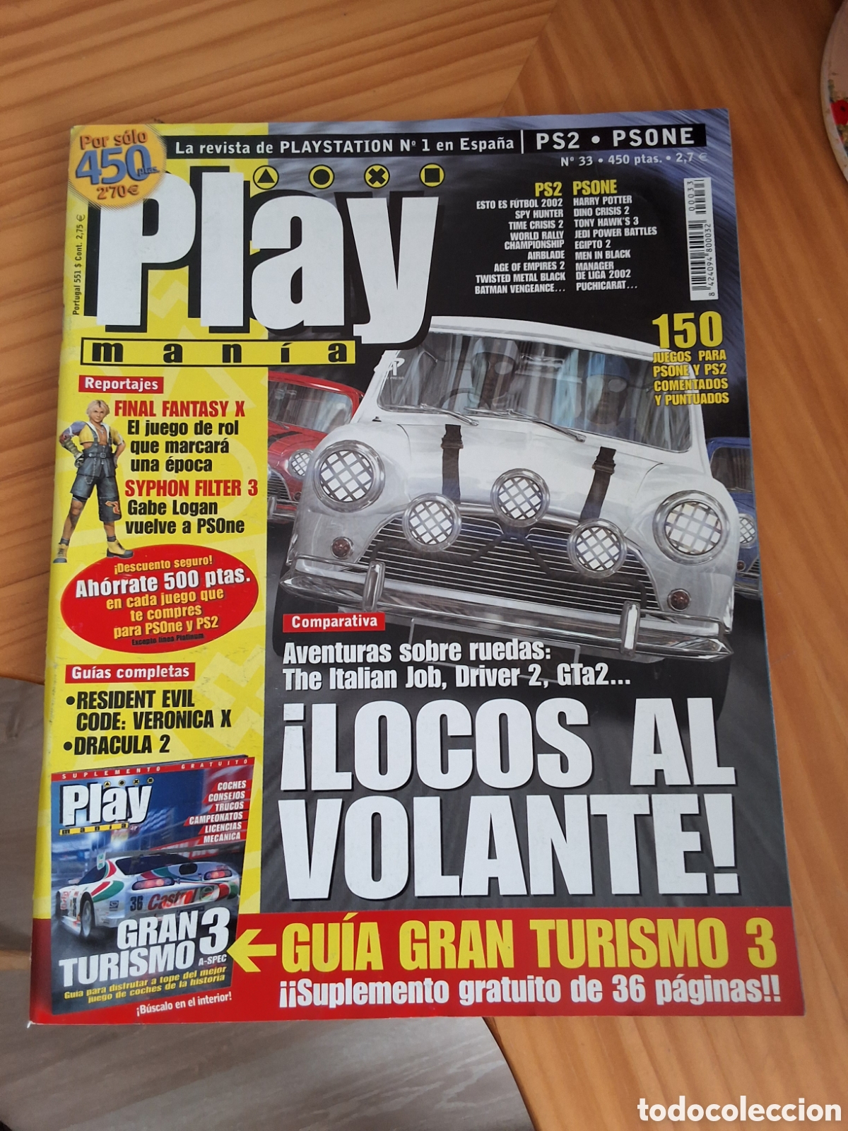 Coleccionismo de Revistas y Peri&oacute;dicos: Play mania revista consolas n&uacute;mero 33 a&ntilde;o 2001/12 incluye guia