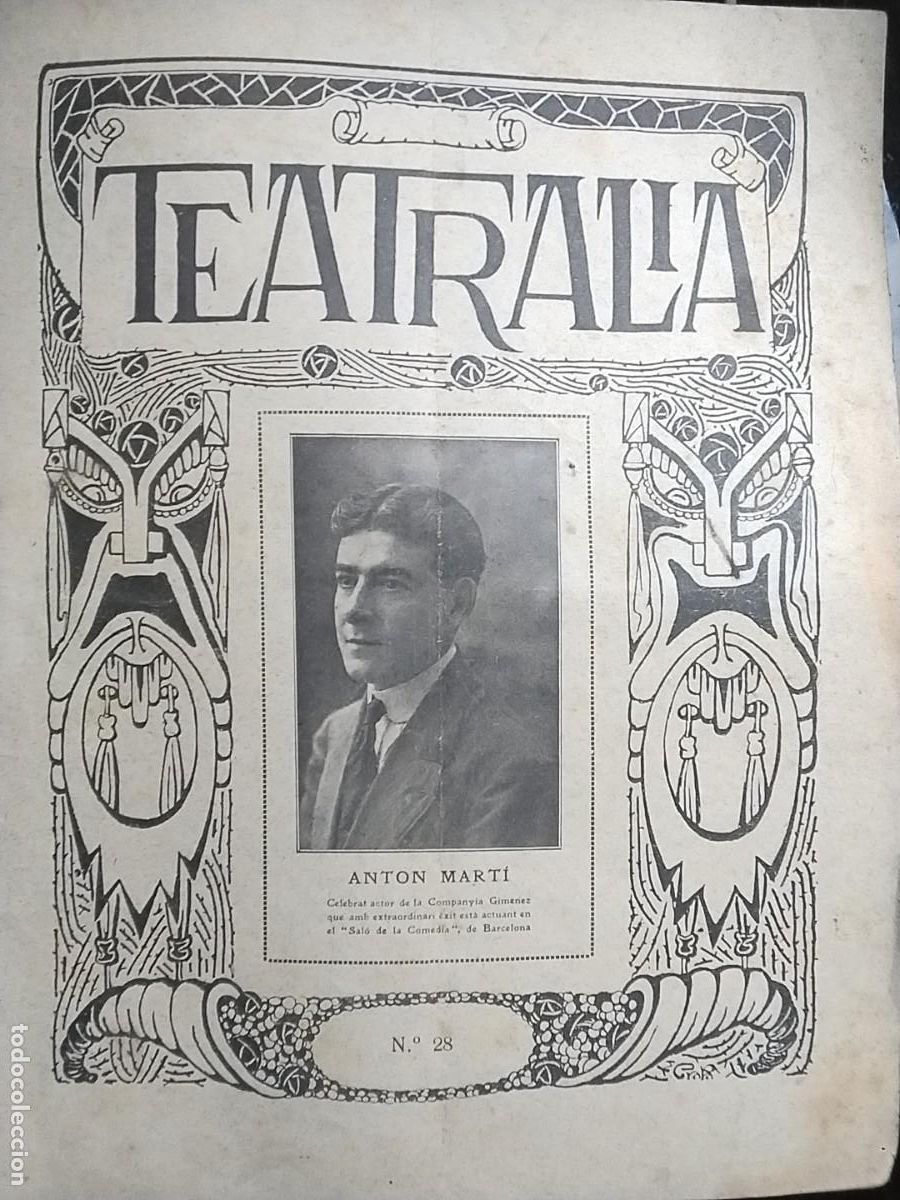 Coleccionismo de Revistas y Peri&oacute;dicos: TEATRALIA REVISTA DIVILGACIO TEATRAL DIADA DE LA LLENGUA CATALANA SABADELL REVISTA A&Ntilde;O 1916