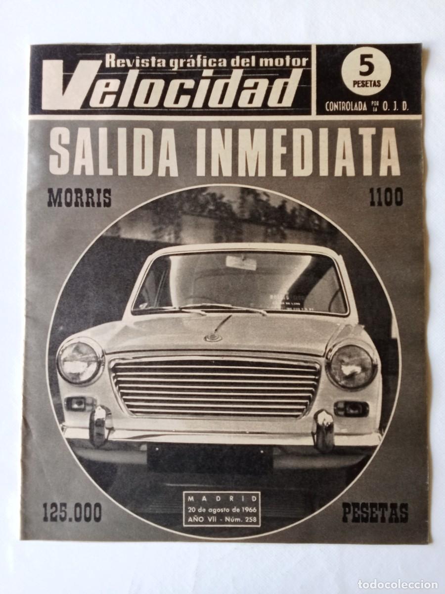 Coleccionismo de Revistas y Peri&oacute;dicos: REVISTA COCHE VELOCIDAD N&ordm; 258 1966 AUTOM&Oacute;VIL Morris MOTOR FORD PARA SAAB Rovena 250 sport BMW