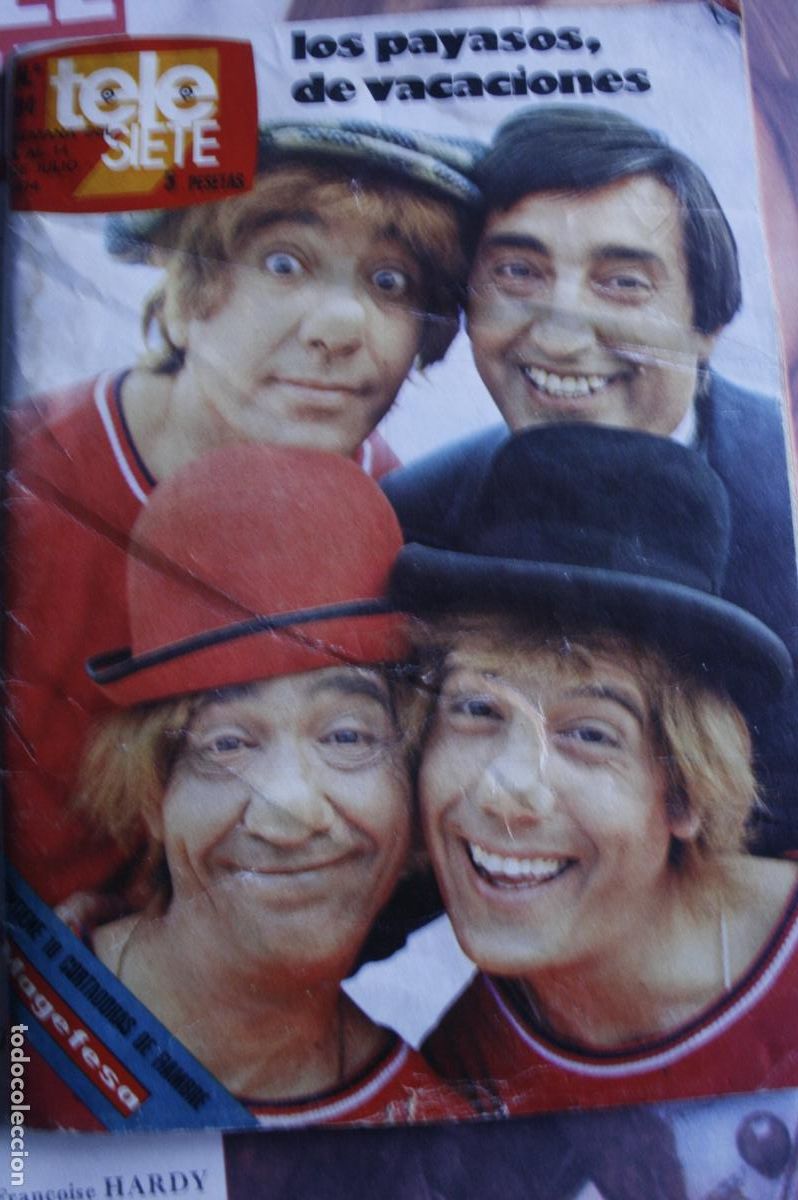 Collection Magazines and Newspapers: LOS PAYASOS DE LA TELE KARINA FERNANDO REY TELE SIETE N&ordm; 84