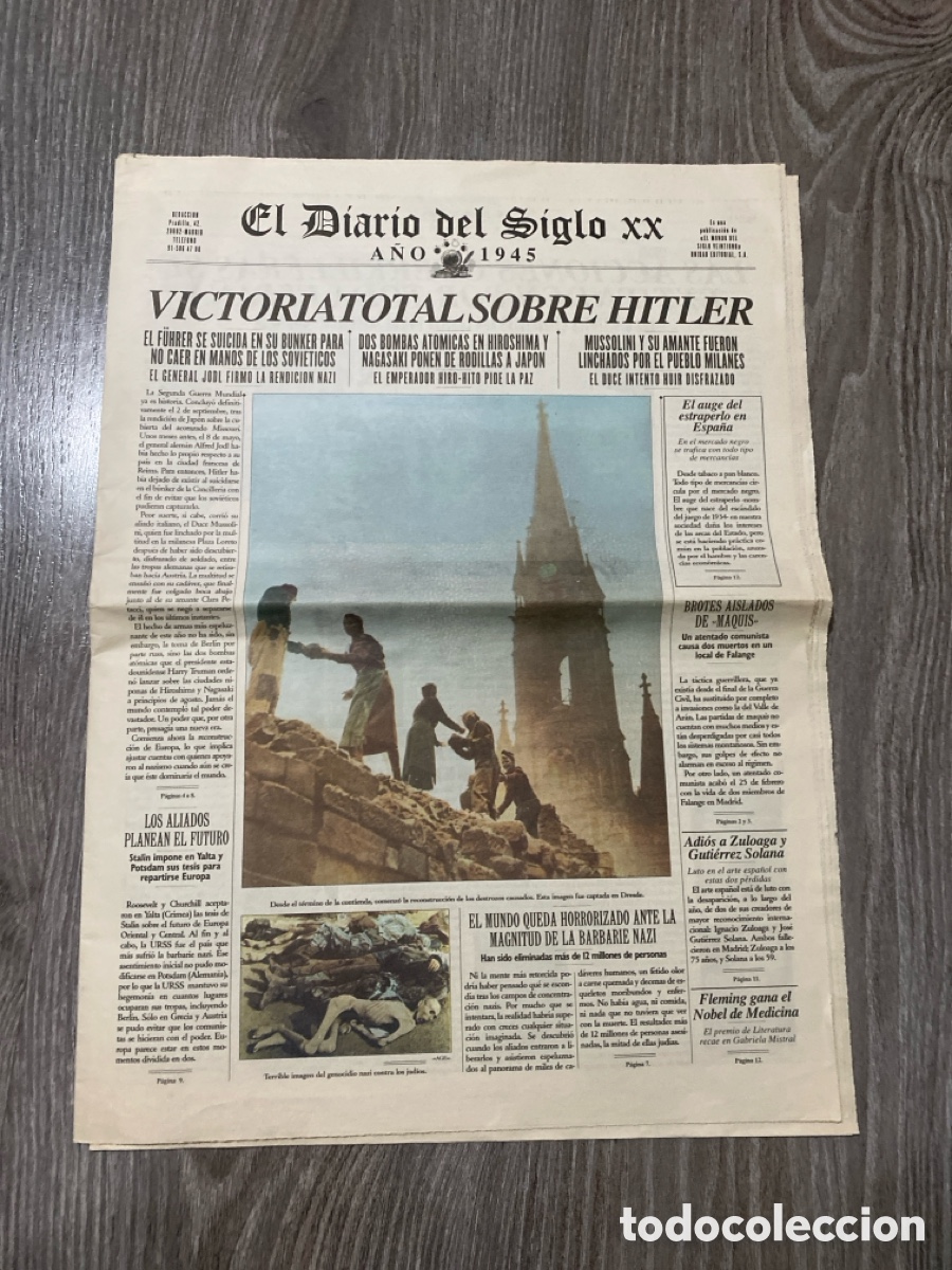 Sammeln von Zeitschriften und Zeitungen: Diario del siglo XX a&ntilde;o 1945