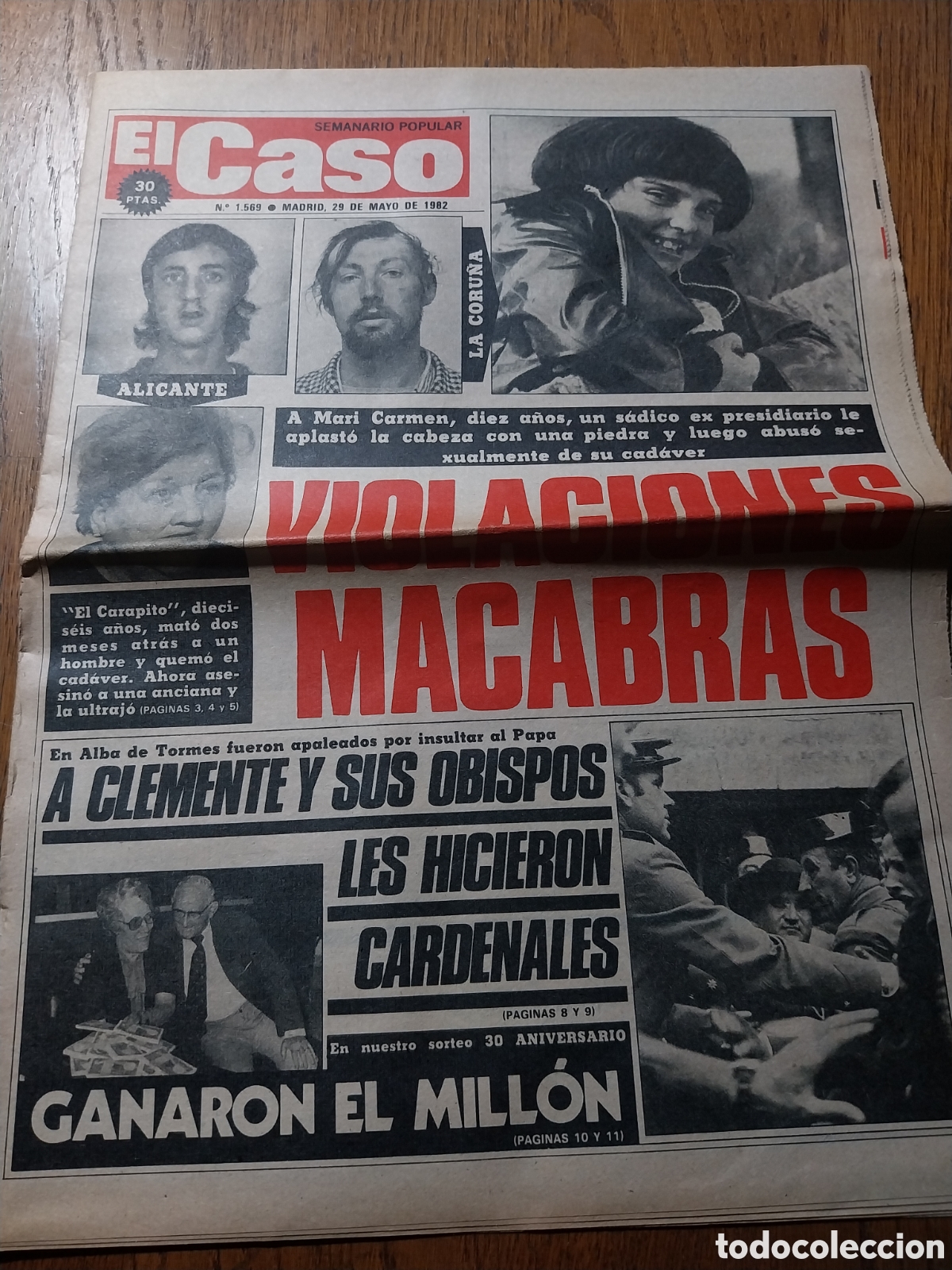 Colecionismo de Revistas e Jornais: EL CASO 1982 ARDI&Oacute; TROYA EN ALBA DE TORMES. 30 ANIVERSARIO EL CASO.MUNDIAL 82 ESTALLA PRIMERA HUELGA