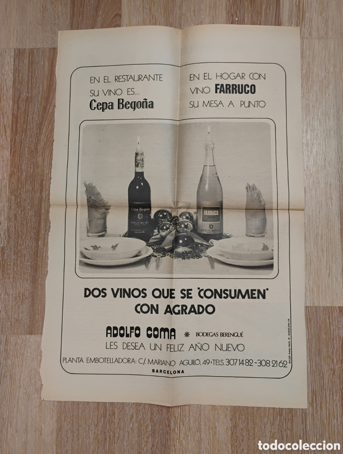 Colecionismo de Revistas e Jornais: Recorte peri&oacute;dico Regiones Vin&iacute;colas de Espa&ntilde;a