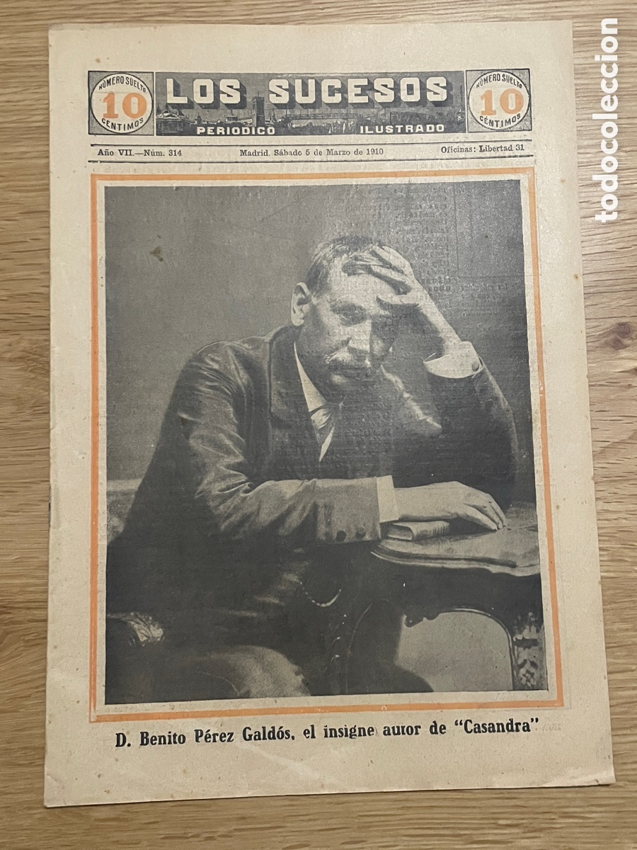 Collectionnisme de Revues et Journaux: Los sucesos. Peri&oacute;dico ilustrado. Marzo de 1910. N&uacute;mero 314.