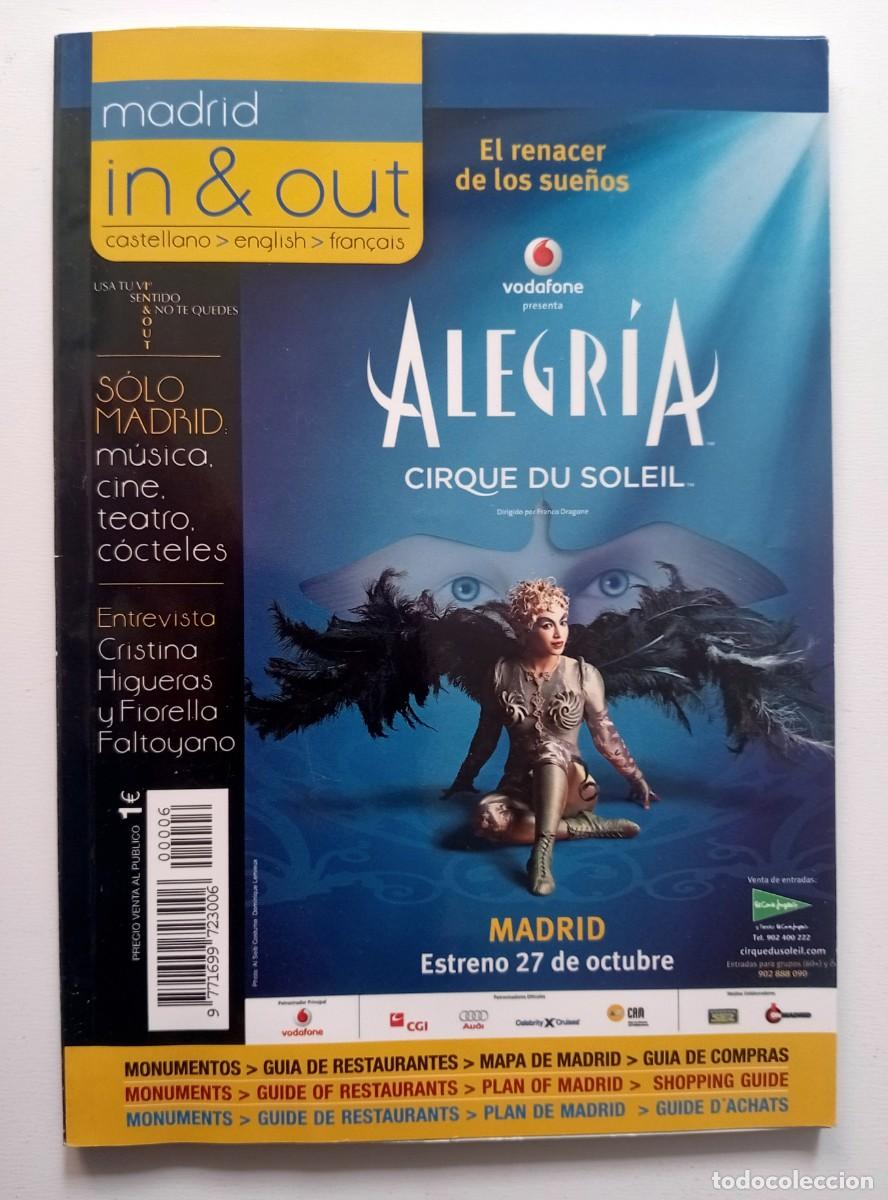 Coleccionismo de Revistas y Peri&oacute;dicos: REVISTA MADRID IN & OUT A&Ntilde;O 2006 (CIRCO DEL SOL-CRISTINA HIGUERAS-FIORELLA FALTOYANO...)