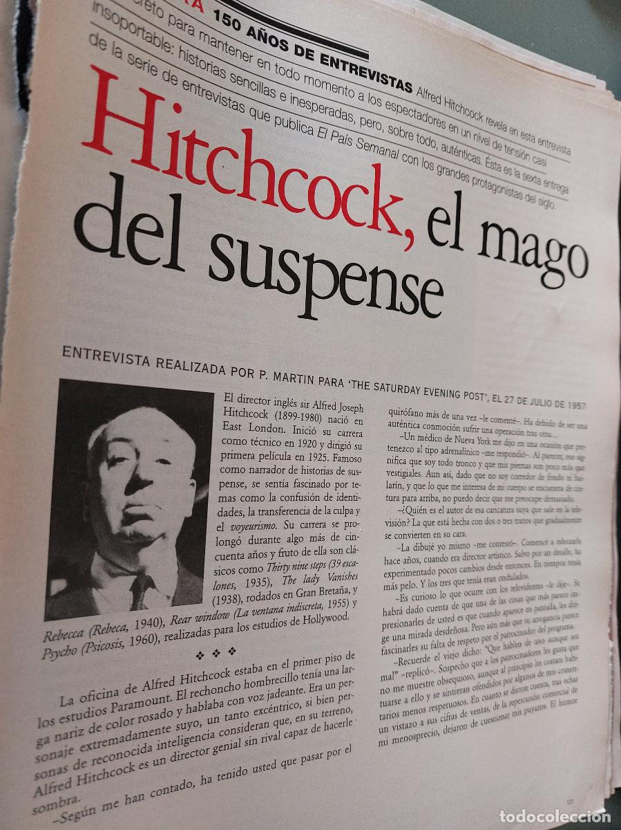 Coleccionismo de Revistas y Peri&oacute;dicos: ALFRED HITCHCOCK. CINE. 3 P&Aacute;GINAS. ART&Iacute;CULO EXTRAIDO DE REVISTA. GRAPA. COMPLETO