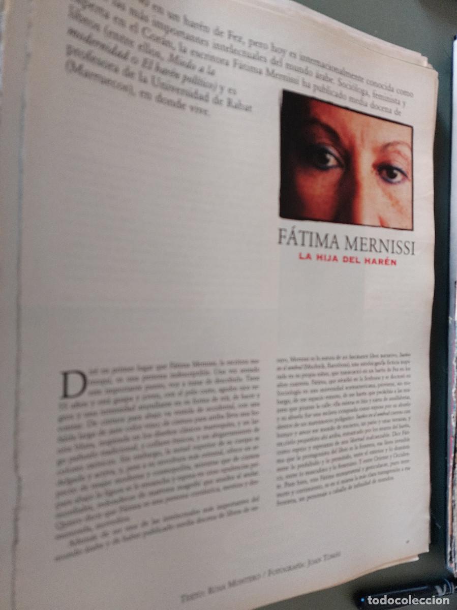 Collection Magazines and Newspapers: FATIMA MERNISSI. NACI&Oacute; EN UN HAREN. 4 P&Aacute;GINAS. ART&Iacute;CULO EXTRAIDO DE REVISTA. GRAPA. COMPLETO