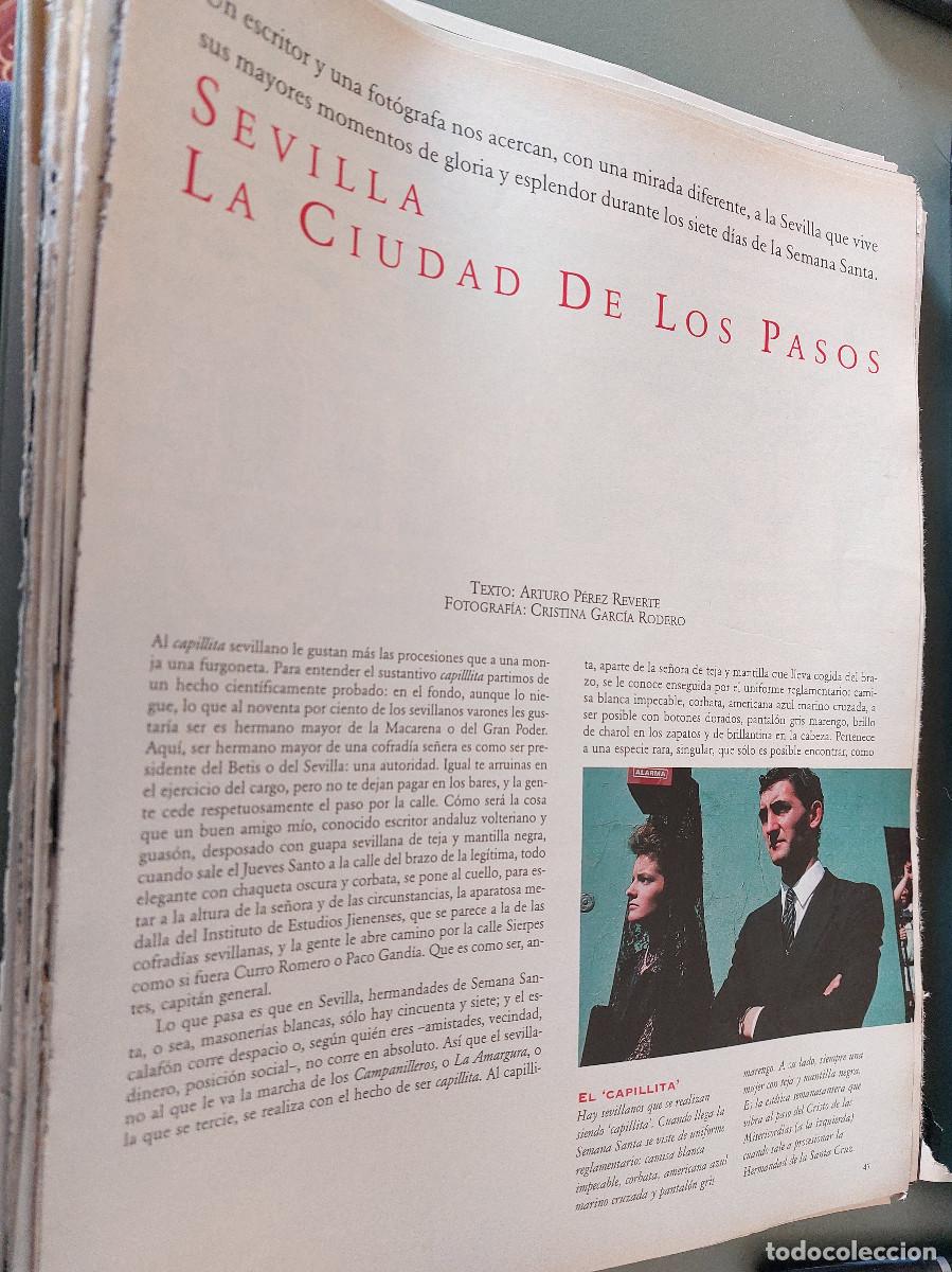 Coleccionismo de Revistas y Peri&oacute;dicos: SEVILLA SEMANA SANTA. 6 P&Aacute;GINAS. ART&Iacute;CULO EXTRAIDO DE REVISTA. GRAPA. COMPLETO