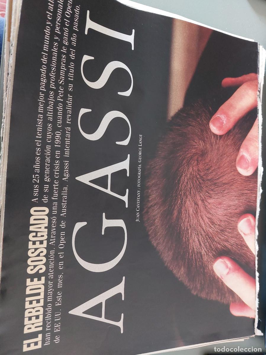 Coleccionismo de Revistas y Peri&oacute;dicos: AGASSI. TENISTA. 3 P&Aacute;GINAS. ART&Iacute;CULO EXTRAIDO DE REVISTA. GRAPA. COMPLETO