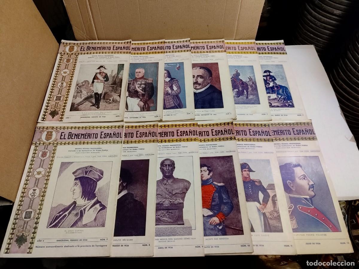 Collection Magazines and Newspapers: Lote revistas El benem&eacute;rito espa&ntilde;ol 1935,1936.Revista t&eacute;cnica