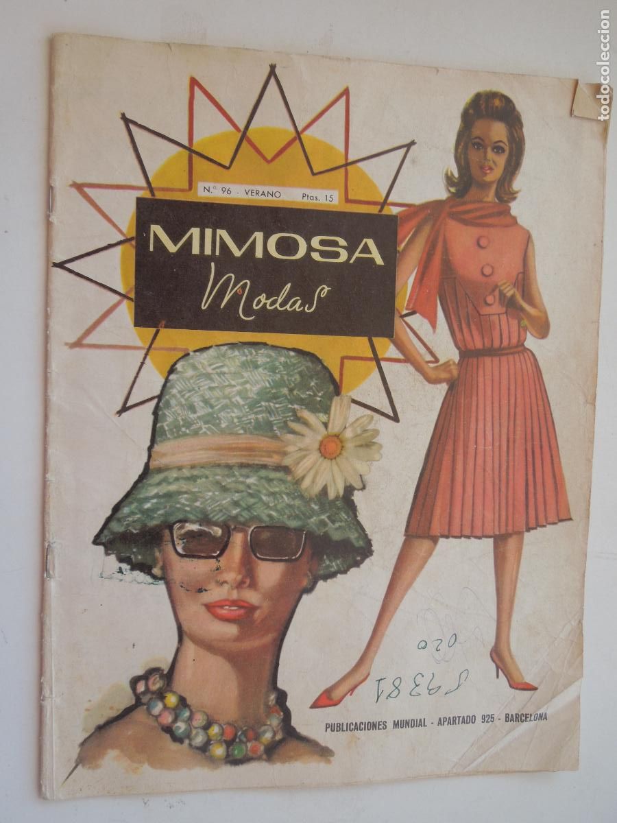 Coleccionismo de revistas y peri&oacute;dicos: MIMOSA N&ordm; 96 VERANO REVISTA MODAS A&Ntilde;OS 70 -EN FRANCES Y CASTELLANO