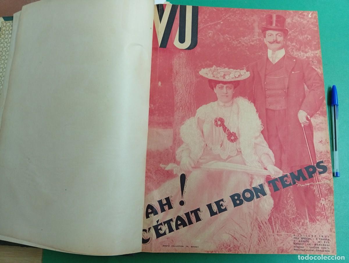 Coleccionismo de Revistas y Peri&oacute;dicos: Antiguo tomo revista francesa VU. Desde el n&ordm;. 225 al 250 del a&ntilde;o 1932.