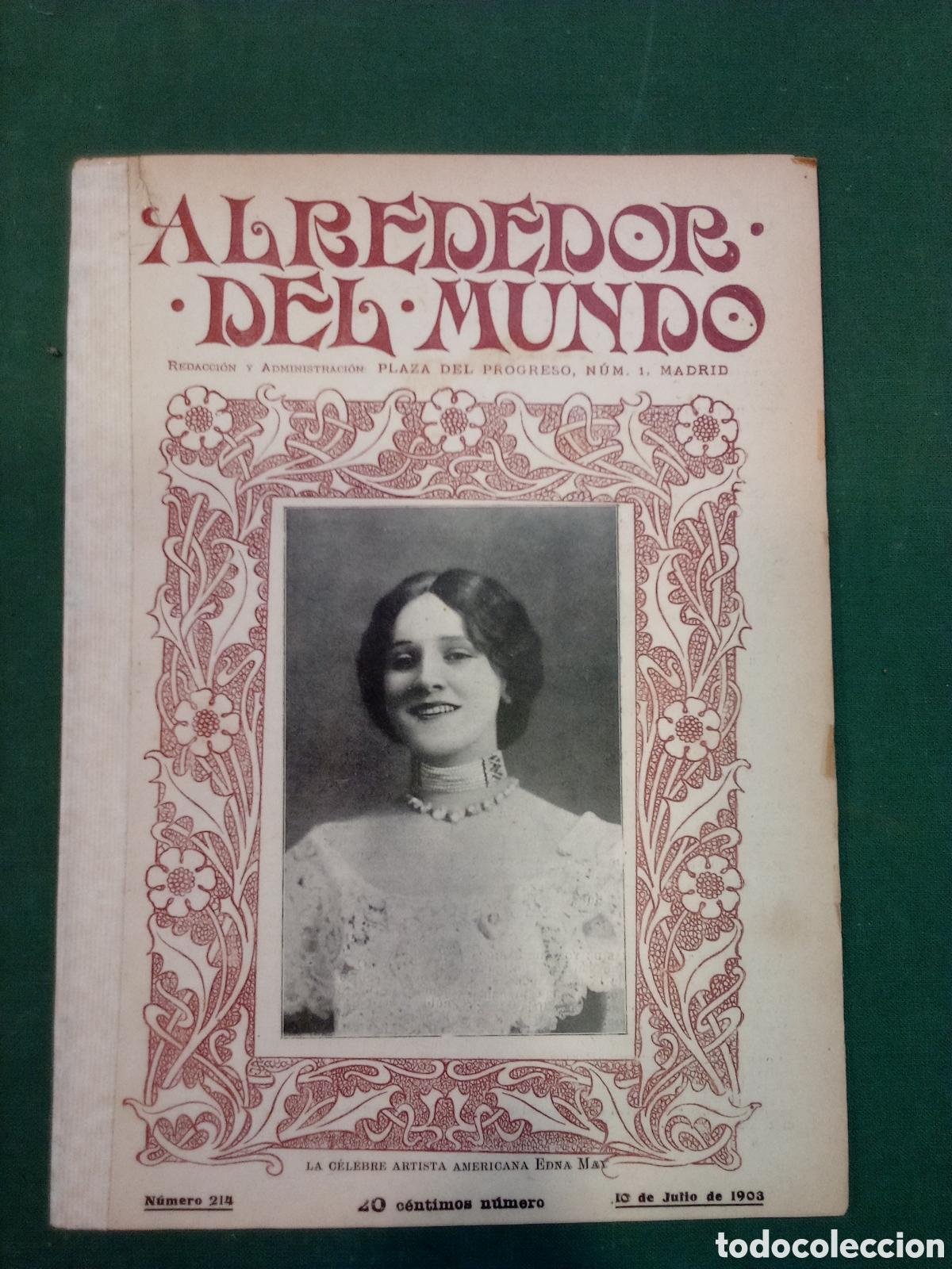 Collectionnisme de Revues et Journaux: Revista - Alrededor del mundo, No 214, Julio 1903