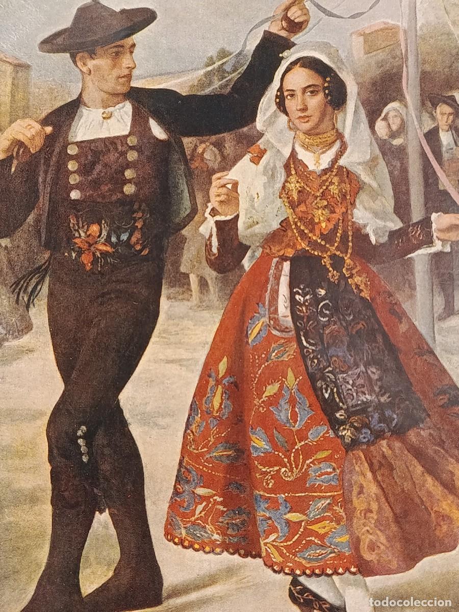 Coleccionismo de Revistas y Peri&oacute;dicos: 1930&rsquo;s Salamanca Folklore Popular Baile. Spanish magazine antique sheet. Dancers