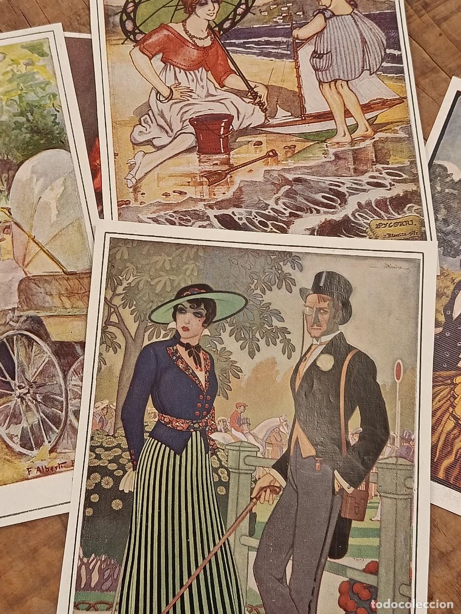 Coleccionismo de Revistas y Peri&oacute;dicos: 1920&rsquo;s Pack Ilustraciones vintage. 5 hojas revista originales. Magazine sheet.