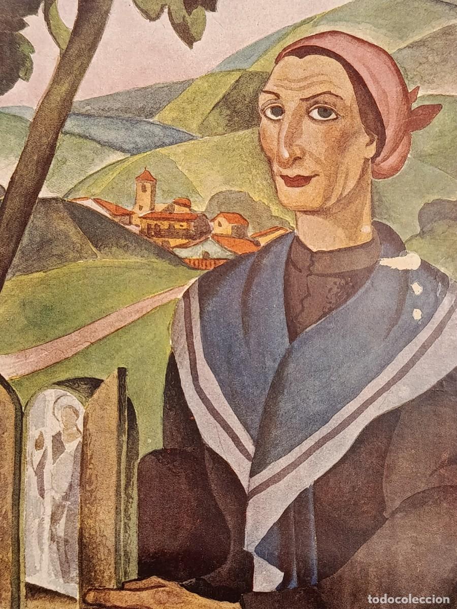 Coleccionismo de Revistas y Peri&oacute;dicos: 1930&rsquo;s Basque Country Pais Vasco. Santera. Magazine sheet illustlration. Hoja de revista antigua