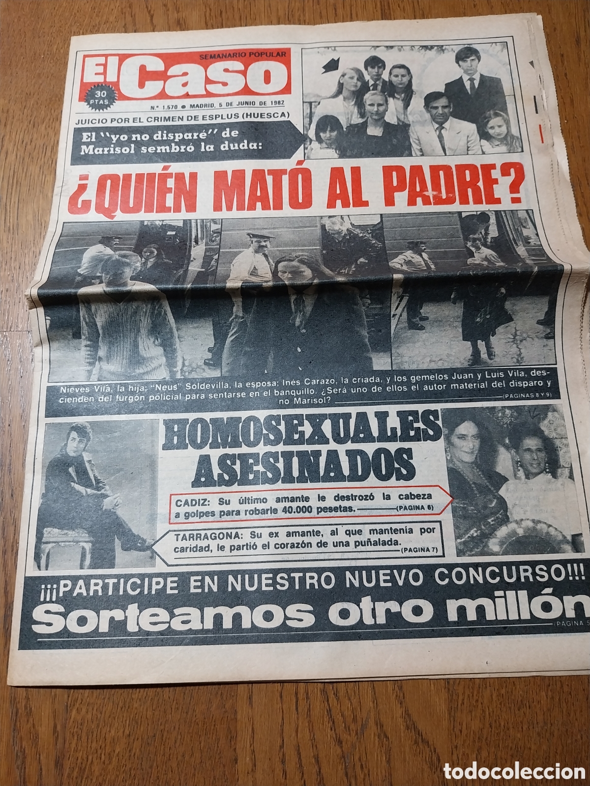 Coleccionismo de Revistas y Peri&oacute;dicos: EL CASO 1982 &iquest; QUI&Eacute;N MATO AL PADRE? CRIMEN DE ESPLUS. &rdquo;SISSI &rdquo; MURI&Oacute; DE PENA ROMY SCHNEIDER.