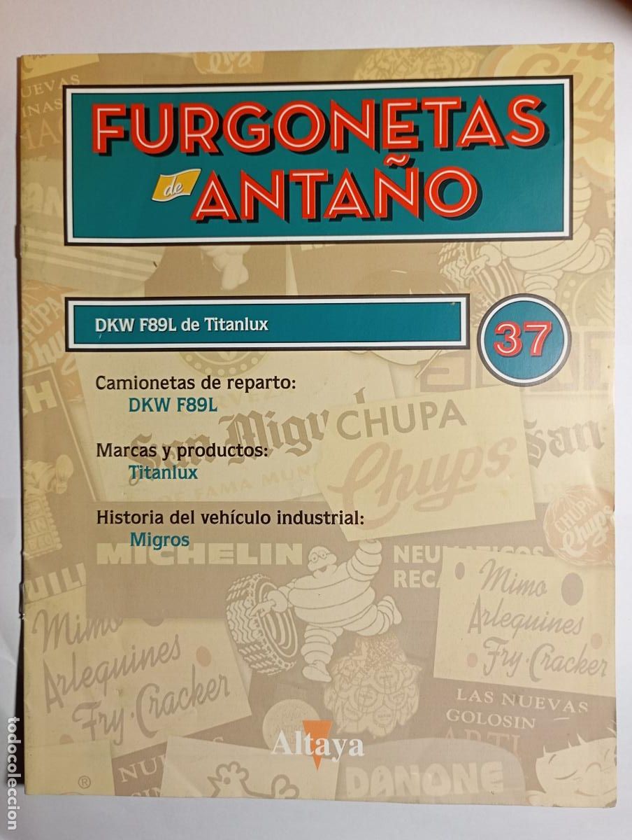 Coleccionismo de Revistas y Peri&oacute;dicos: REVISTA FASC&Iacute;CULO FURGONETAS DE ANTA&Ntilde;O N&ordm; 37. F89L DKV TINTANLUX. TDKR2