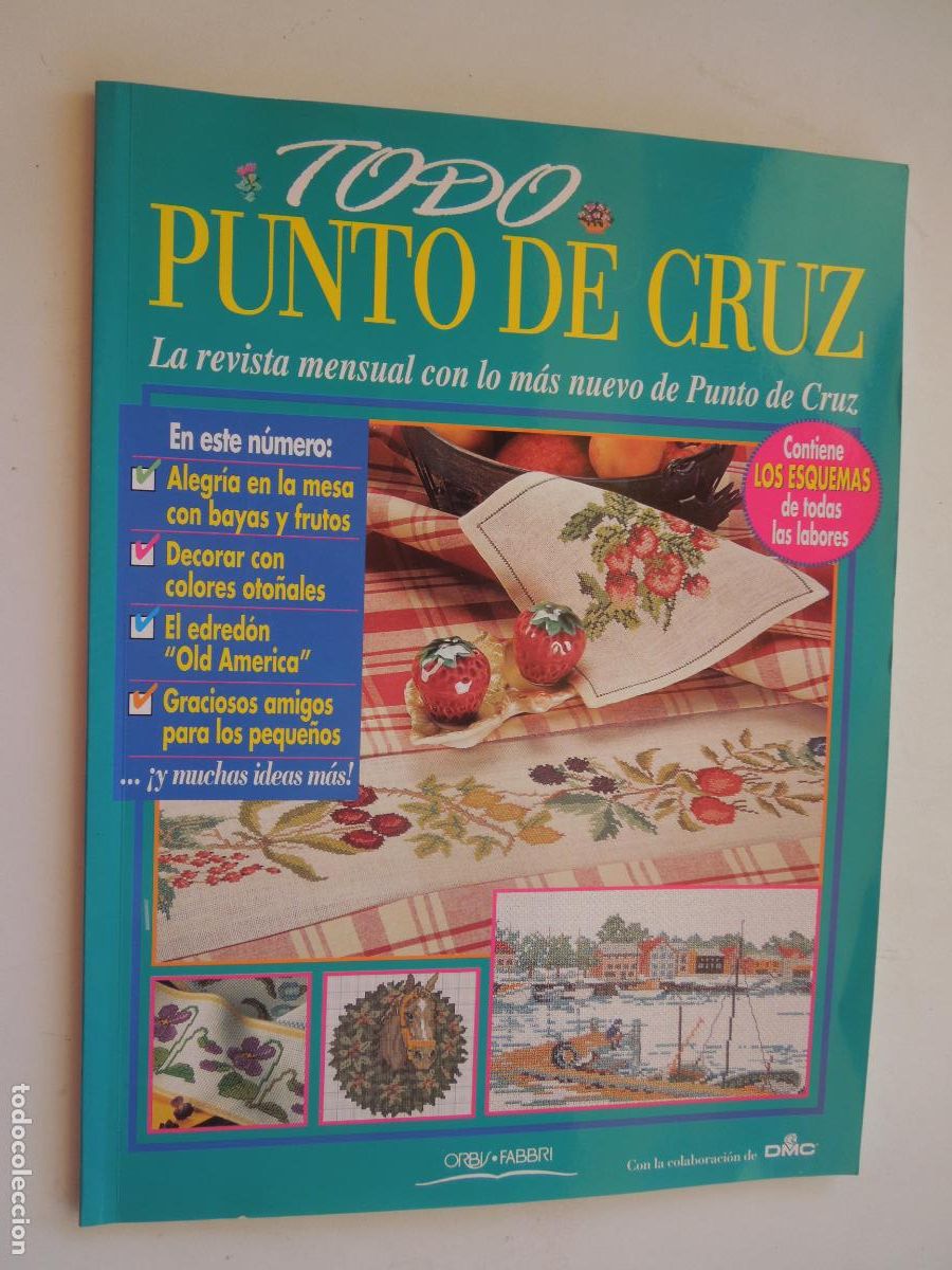 Coleccionismo de Revistas y Peri&oacute;dicos: TODO PUNTO DE CRUZ REVISTA - ORBIS FABRI - CON ESQUEMAS -