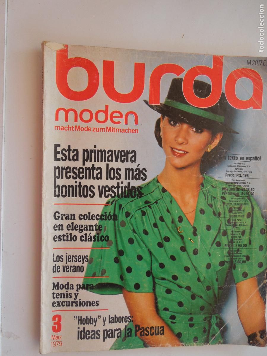 Coleccionismo de revistas y peri&oacute;dicos: BURDA MODEN REVISTA 3/1979 CON INSTRUCIONES CON PATRONES TEXTO EN ESPA&Ntilde;OL-VESTIDOS DE PRIMAVERA