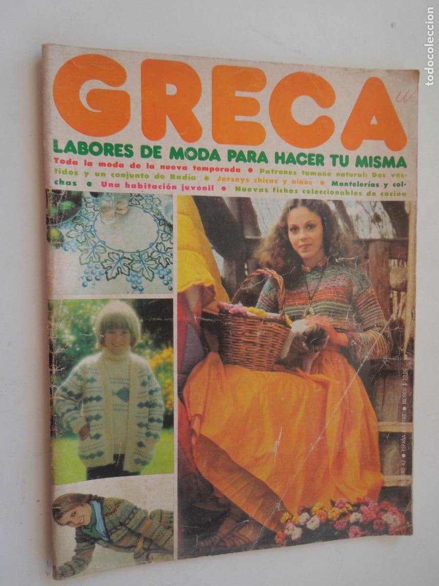 Sammeln von Zeitschriften und Zeitungen: GRECA REVISTA N&ordm; 42 - LABORES DE MODA -MANTELER&Aacute; CON PATRON E INSTRUCCIONES