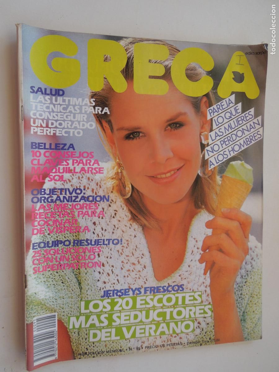 Collection Magazines and Newspapers: GRECA REVISTA N&ordm; 95 - LABORES DE MODA - JERSEYSFRESCOS DEL VERANO CON PATRON E INSTRUCCIONES