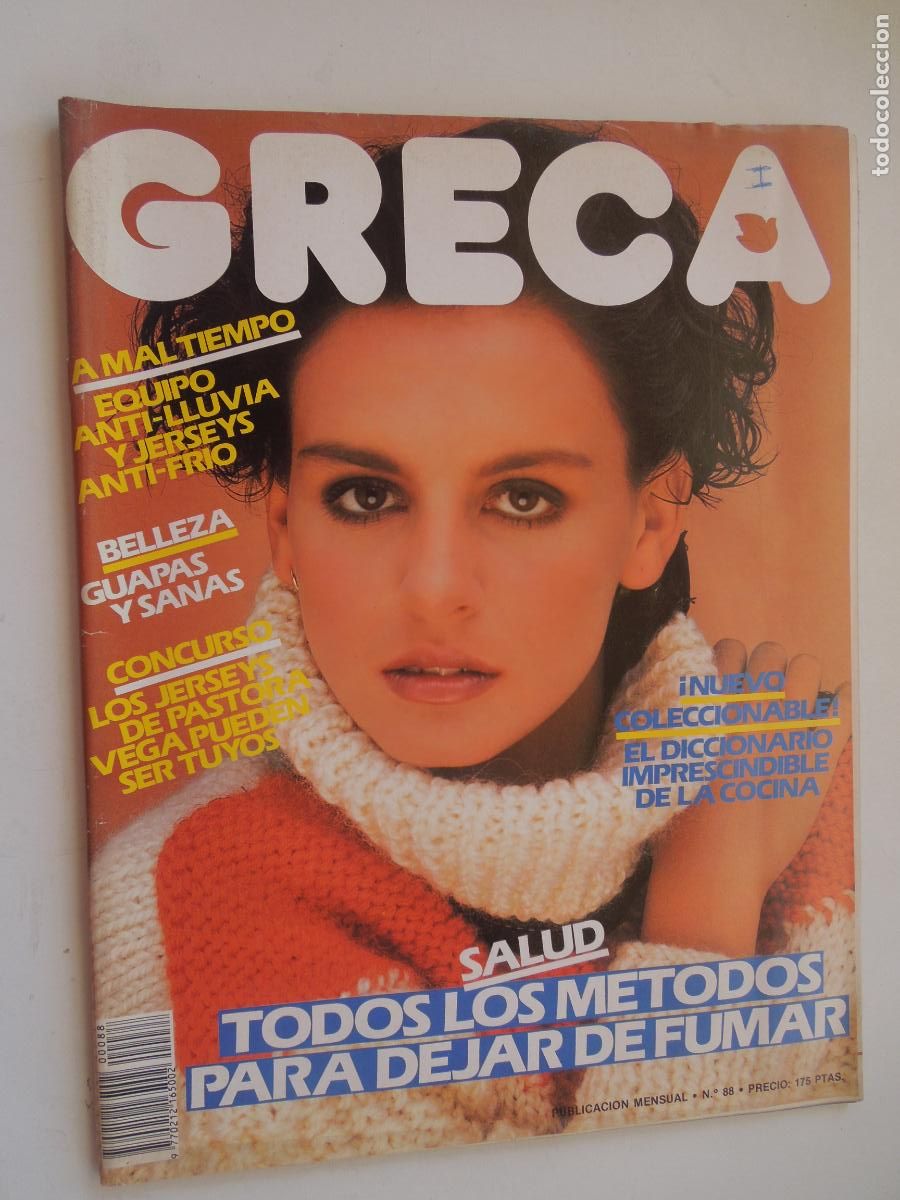 Collezionismo di Riviste e Giornali: GRECA REVISTA N&ordm; 88 - LABORES DE MODA - NUEVOS JERSEYS - CON PATRON E INSTRUCCIONES