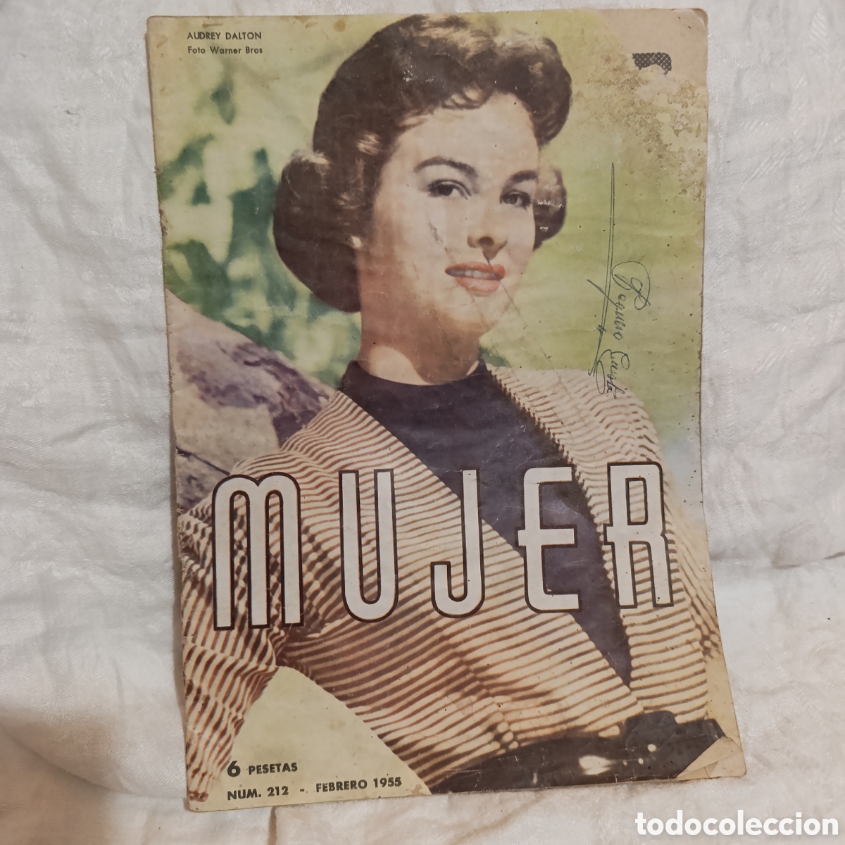 Collezionismo di Riviste e Giornali: Figurines,revista &rdquo;Mujer&rdquo; de febrero de 1955, n&uacute;mero 212.&nbsp;
