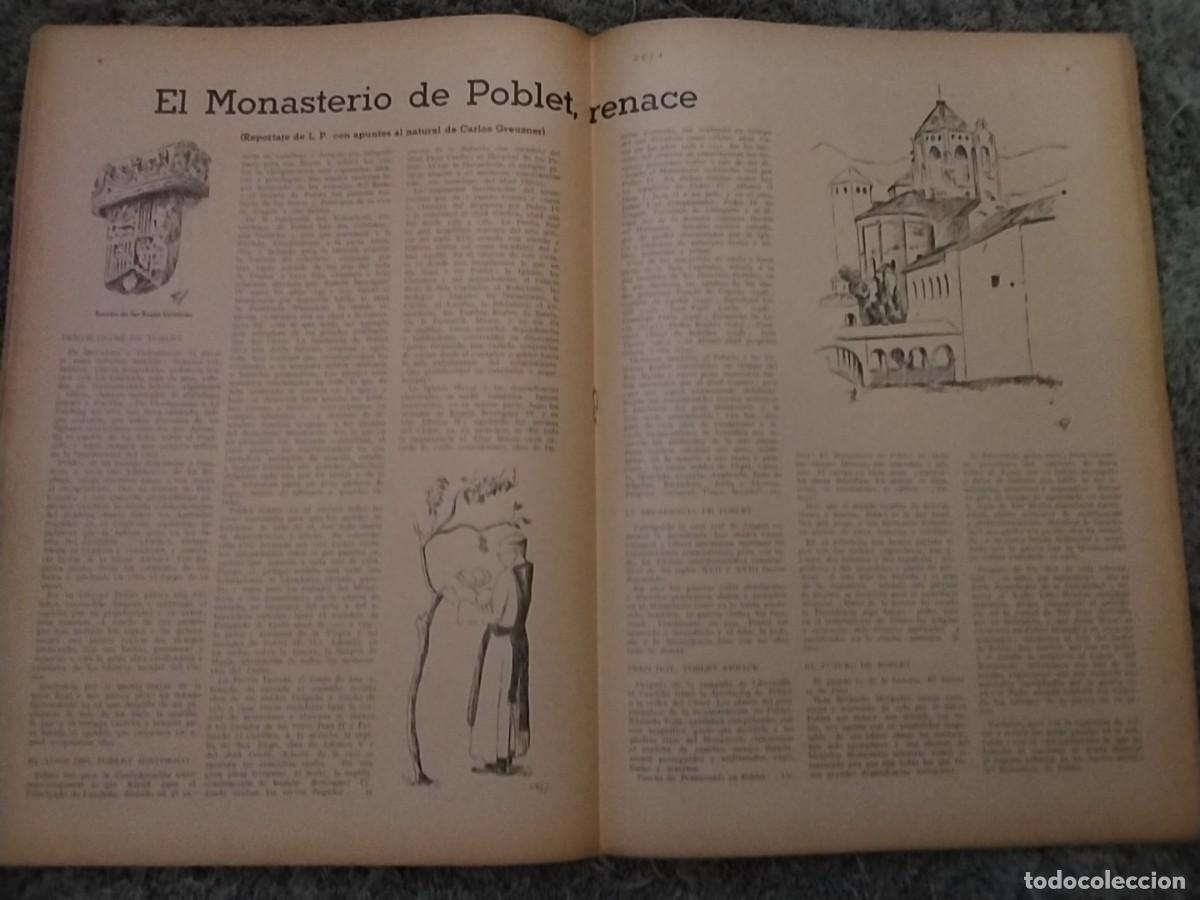Coleccionismo de Revistas y Peri&oacute;dicos: EL MONASTERIO DE POBLET RENACE REVISTA A&Ntilde;O 1944