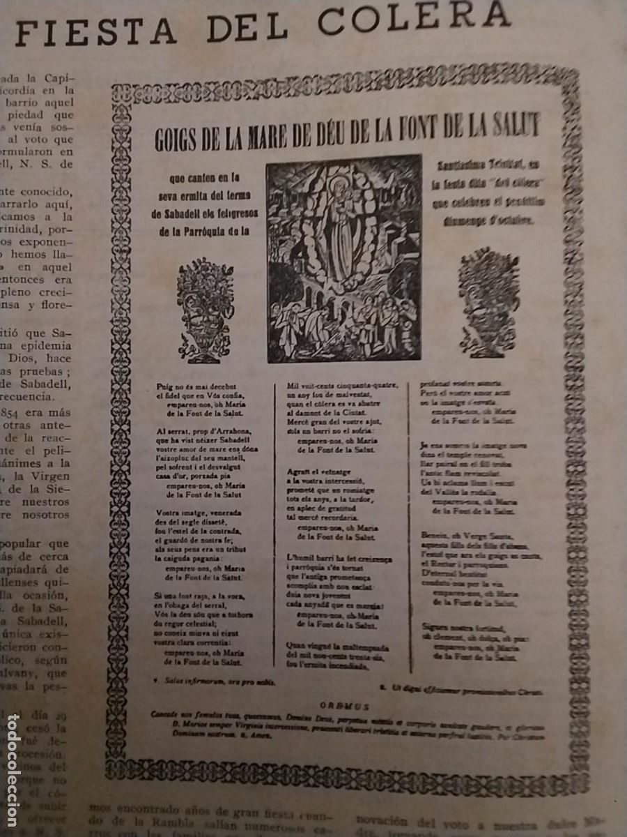 Coleccionismo de Revistas y Peri&oacute;dicos: GOIGS MARE DE DEU DE LA FONT DE LA SALUT / DE NOSTRA DONA DE LA MISERICORDIA SABADELL REVISTA 1945
