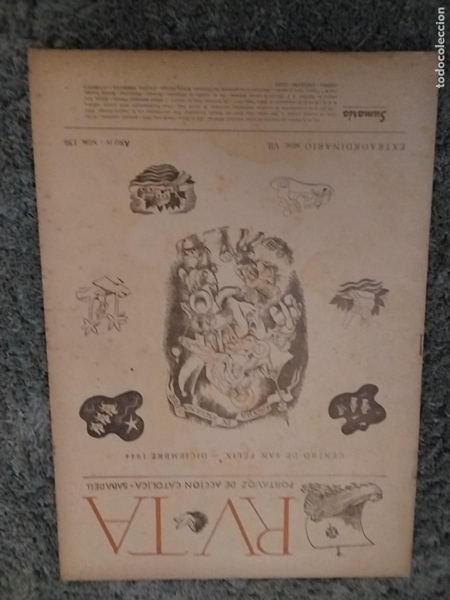 Coleccionismo de Revistas y Peri&oacute;dicos: RUTA PORTAVOZ DE ACCION CATOLICA SABADELL REVISTA A&Ntilde;O 1944