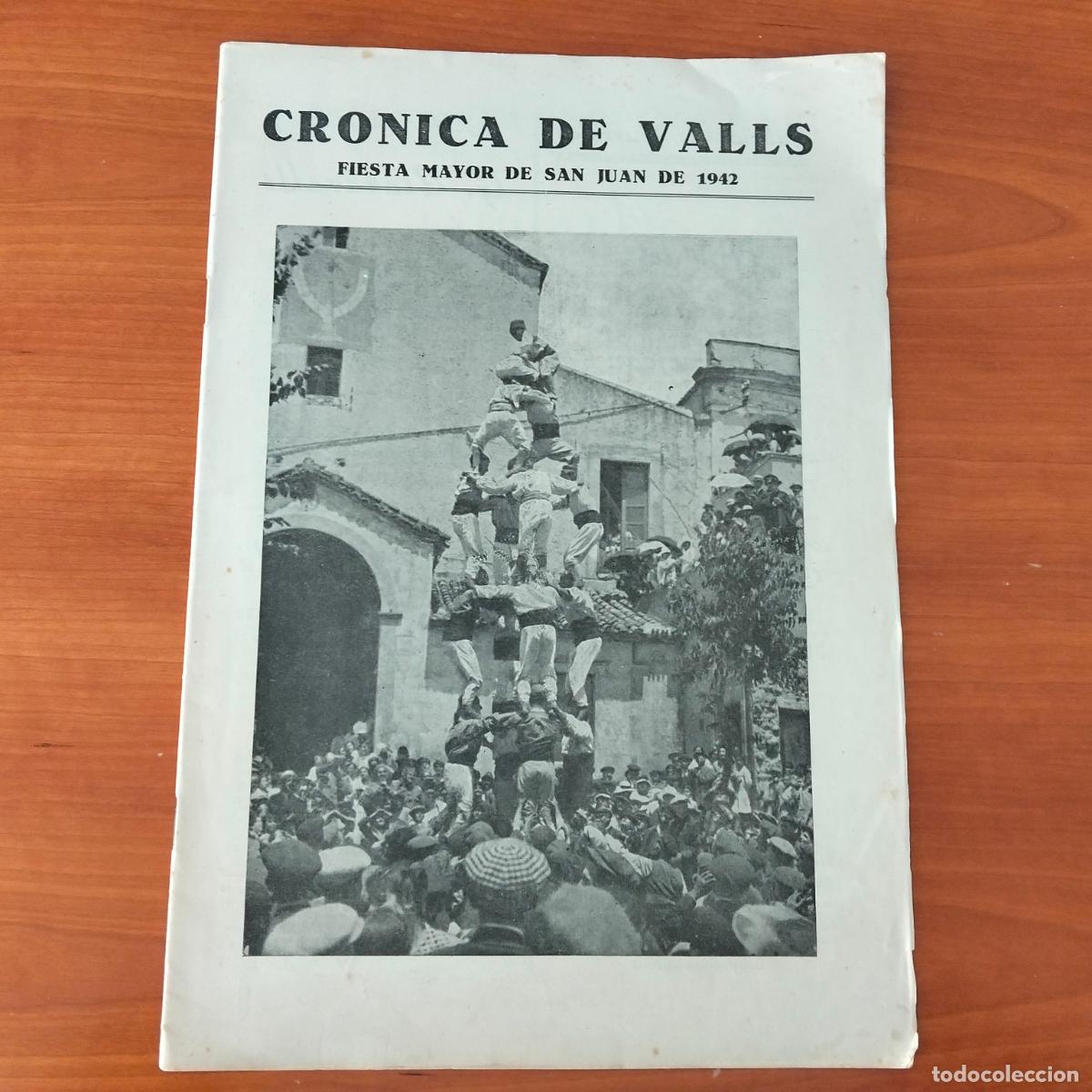 Coleccionismo de Revistas y Peri&oacute;dicos: La Cr&oacute;nica de Valls, edici&oacute;n especial Fiesta Mayor de San Juan, a&ntilde;o 1942