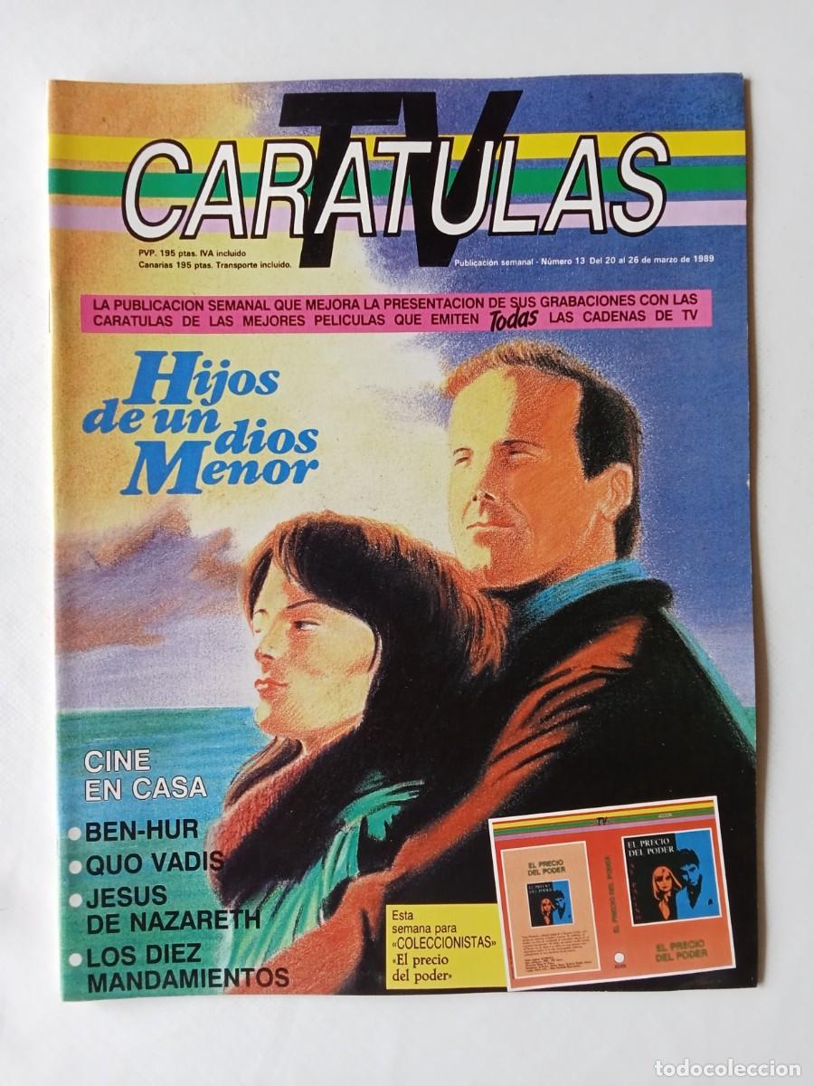 Coleccionismo de Revistas y Peri&oacute;dicos: CARATULAS TV N&ordm; 13 1989 BEN HUR Quo Vadis JES&Uacute;S DE NAZARETH Los diez Mandamientos HIJOS DE UN DIOS M
