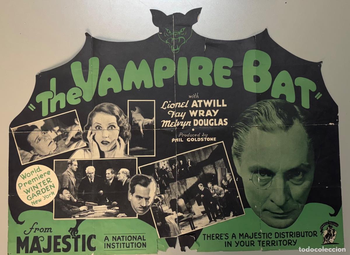 Collezionismo di Riviste e Giornali: AFICHE TROQUELADO DE &Eacute;POCA &ldquo;THE VAMPIRE BAT&rdquo; 1933