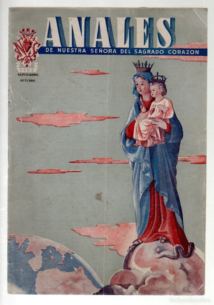 Coleccionismo de Revistas y Peri&oacute;dicos: ANALES DE NUESTRA SE&Ntilde;ORA DEL SAGRADO CORAZ&Oacute;N. SEPTIEMBRE-OCTUBRE 1952