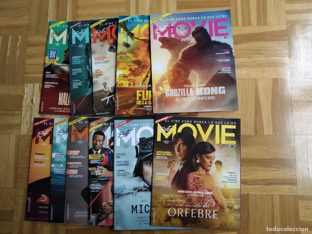 Coleccionismo de Revistas y Peri&oacute;dicos: LOTE 11 REVISTAS BEST MOVIE GODZILLA KONG DUNE AQUAMAN JOKER FURIOSA MAD MAX VER FOTOS