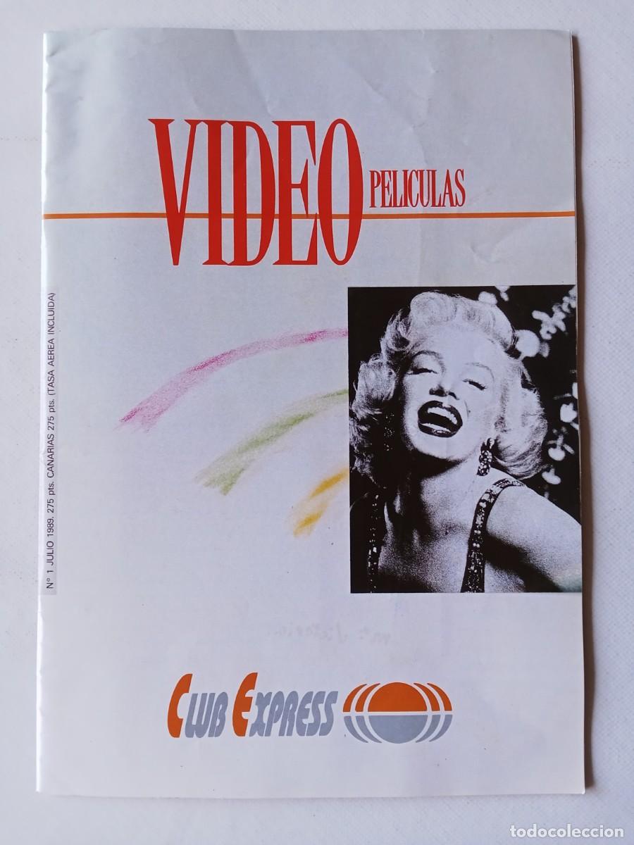 Coleccionismo de Revistas y Peri&oacute;dicos: VIDEO GU&Iacute;A CLUB EXPRESS N&ordm; 1 1989 ROCKY Stallone 007 Hitchcock EMMANUELLE Sissi MUSICALES CINE