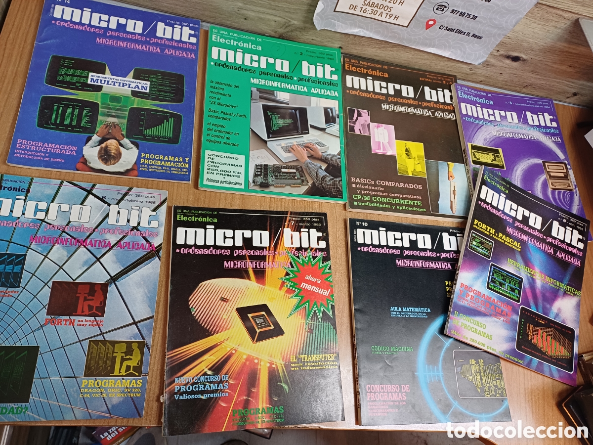 Coleccionismo de Revistas y Peri&oacute;dicos: LOTE REVISTAS MICRO BIT, 8 RECISTAS INFORM&Aacute;TICA, A&Ntilde;OS 80