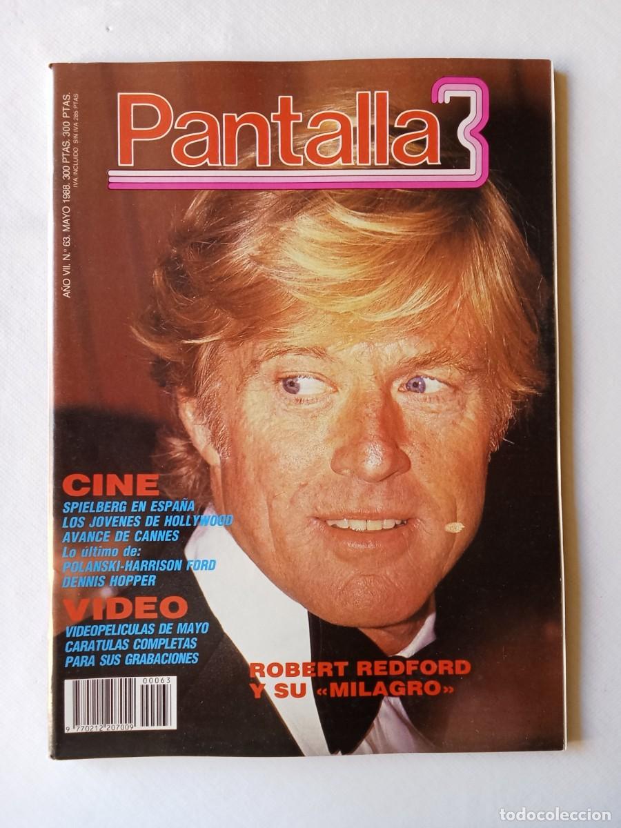 Coleccionismo de Revistas y Peri&oacute;dicos: PANTALLA 3 N&ordm; 63 1988 SPIELBERG Polanski HARRISON FORD Dennis Hopper ROBERT REDFORD Cannes OSCARS