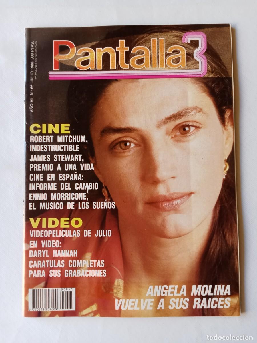 Coleccionismo de Revistas y Peri&oacute;dicos: PANTALLA 3 N&ordm; 65 1988 ANGELA MOLINA Robert Mitchum ENNIO MORRICONE Contiene Poster de SABRINA