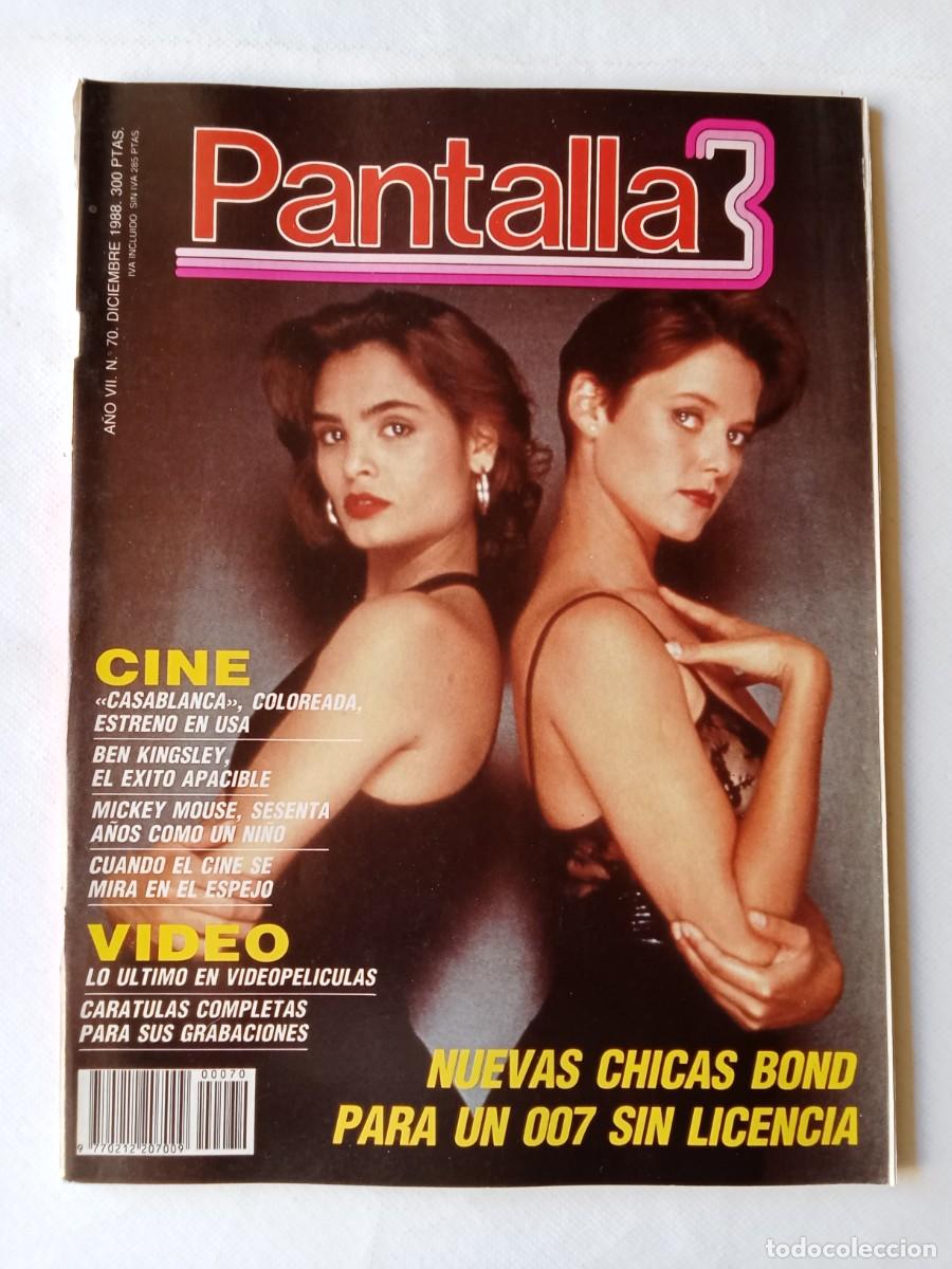 Collection Magazines and Newspapers: PANTALLA 3 N&ordm; 70 1988 Casablanca BEN KINGSLEY Mickey Mouse CHICAS BOND 007 Penny Marshall MOONWALKER
