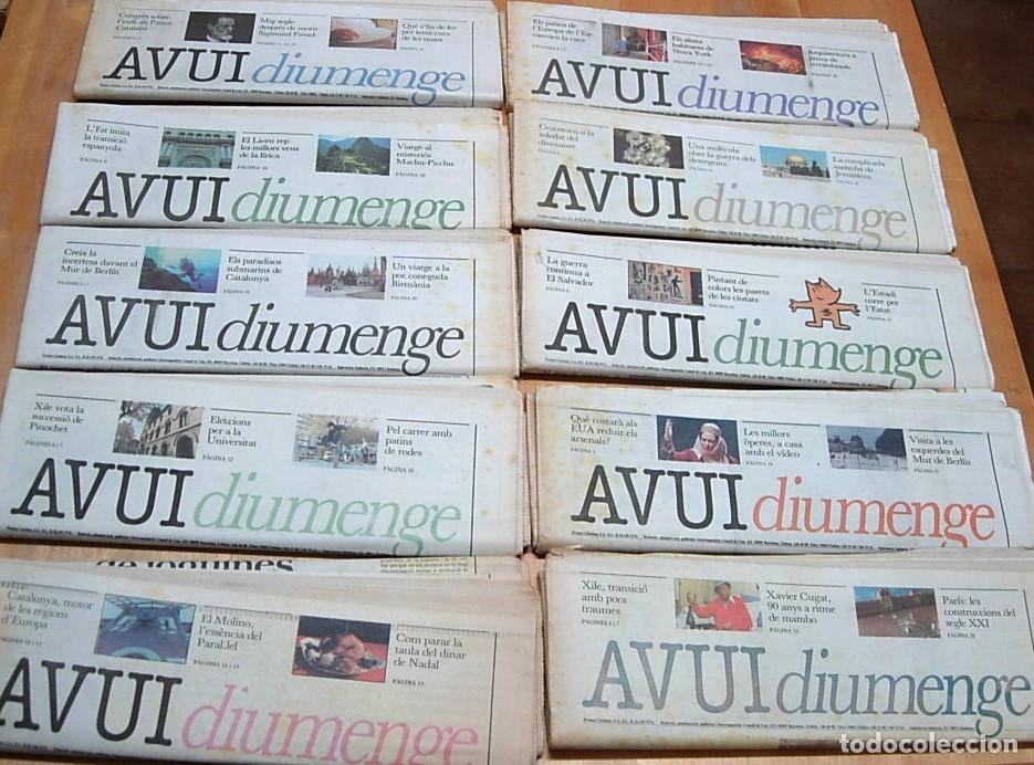 Collection Magazines and Newspapers: Lote de 10 x Peri&oacute;dicos Suplementos Dominicales del Diari AVUI - AVUI DIUMENGE 1989 Completos