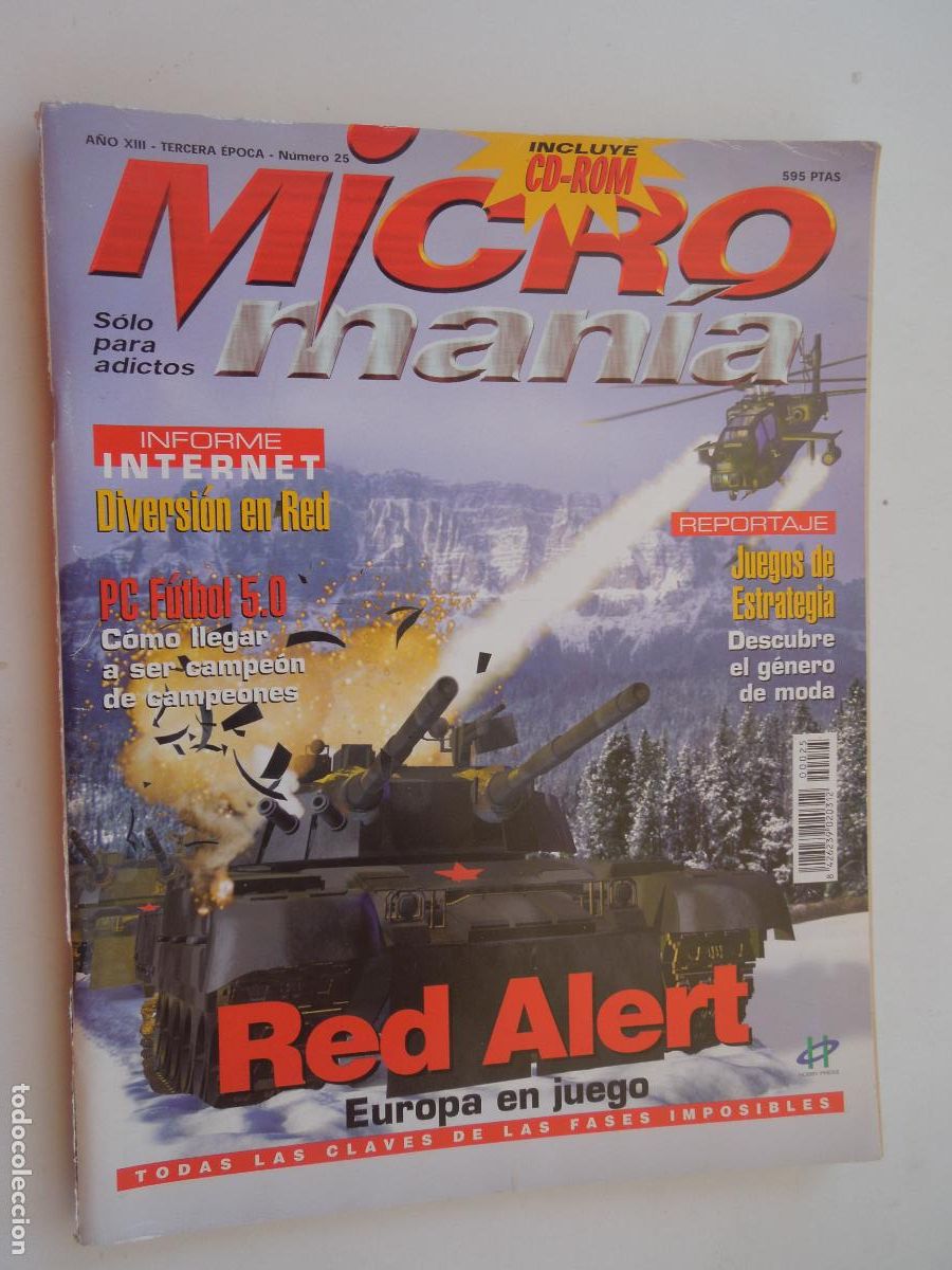 Coleccionismo de Revistas y Peri&oacute;dicos: MICROMANIA N&ordm; 25 . JUEGOS PC- - RED ALERT - EUROPA EN JUEGO