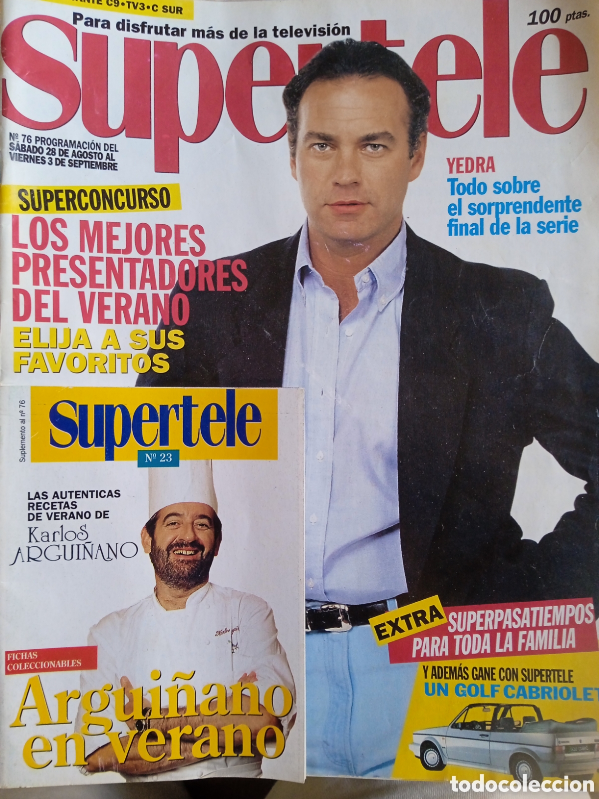 Coleccionismo de Revistas y Peri&oacute;dicos: Supertele n&deg; 76 portada Bertin Osborne