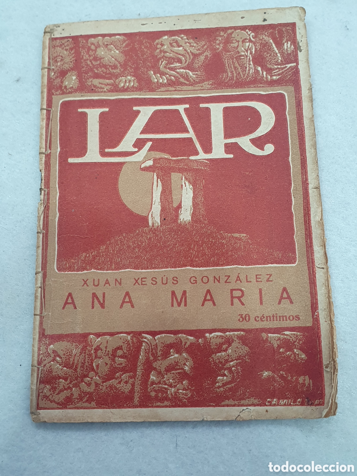 Sammeln von Zeitschriften und Zeitungen: LAR. Septiembre de 1925. Ana Maria. Portada de Camilo D&iacute;az Bali&ntilde;o. Galicia. Coru&ntilde;a. (L85)