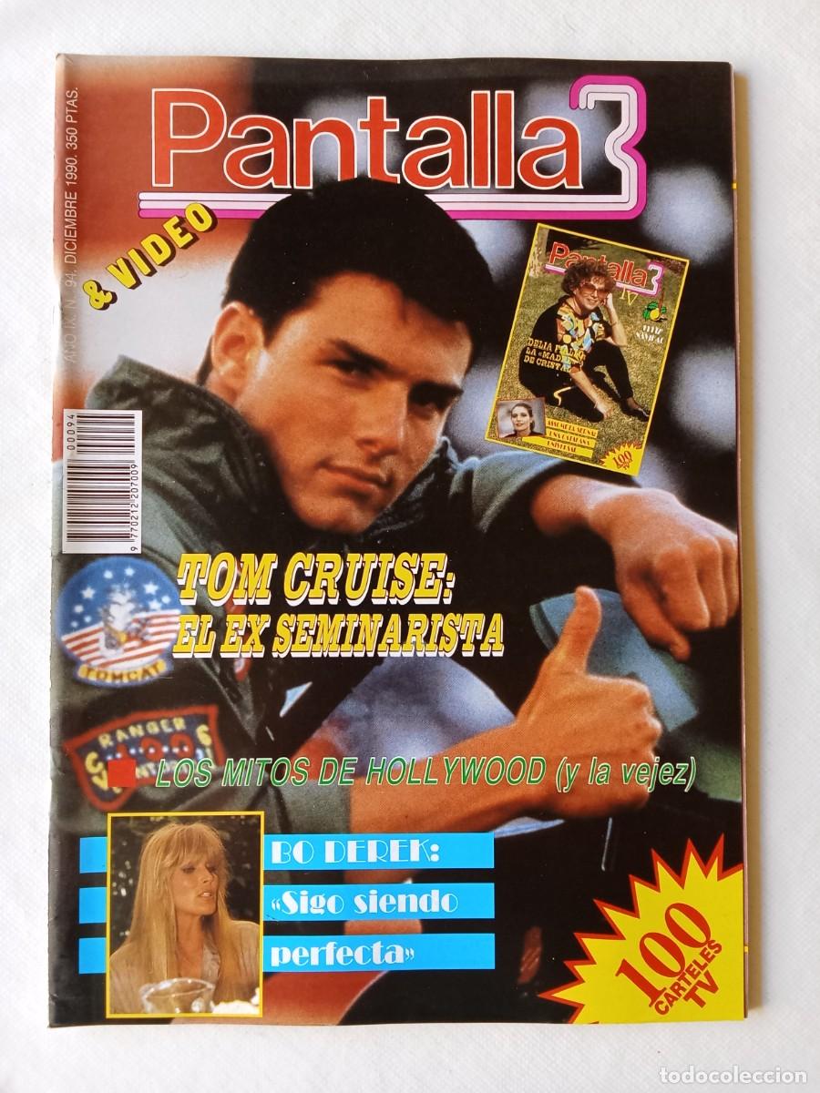 Coleccionismo de Revistas y Peri&oacute;dicos: PANTALLA 3 N&ordm; 94 1990 TOM CRUISE Bo Derek FESTIVALES Jos&eacute; Luis L&oacute;pez V&aacute;zquez ROBOCOP 2 Delia Fiallo