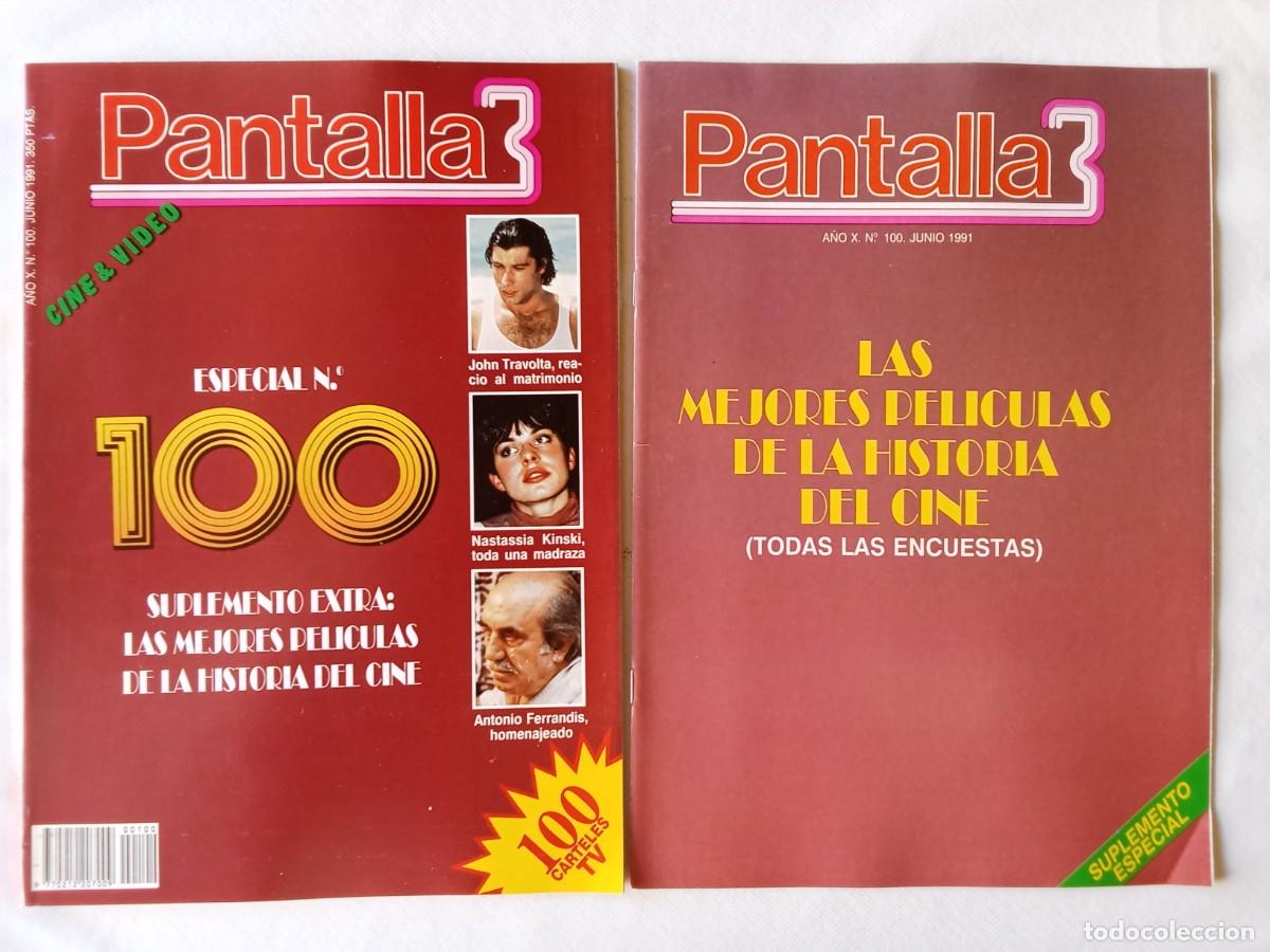 Coleccionismo de Revistas y Peri&oacute;dicos: PANTALLA 3 N&ordm; 100 1991 ESPECIAL N&Uacute;MERO 100 + SUPLEMENTO EXTRA John Travolta MICHAEL DOUGLAS Antonio