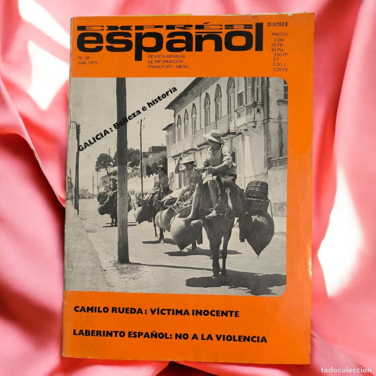 Sammeln von Zeitschriften und Zeitungen: ️ Revista Expr&eacute;s Espa&ntilde;ol N&ordm;58 &ndash; Julio 1975 &ndash; Galicia, Belleza E Historia