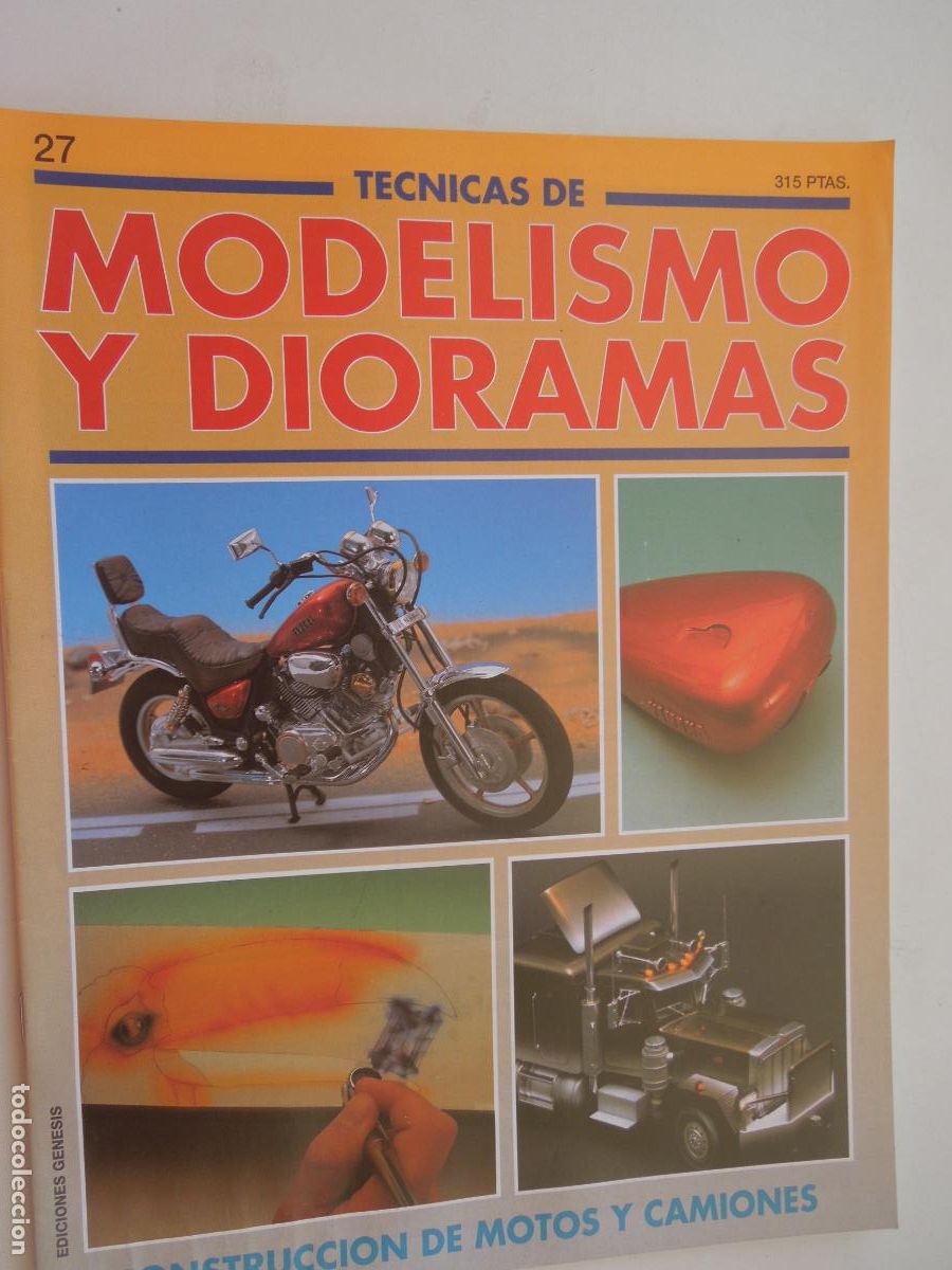 Coleccionismo de Revistas y Peri&oacute;dicos: TECNICAS DE MODELISMO Y DIORAMAS N&ordm; 27 -CONSTRUCCION DE MOTOS Y CAMIONES