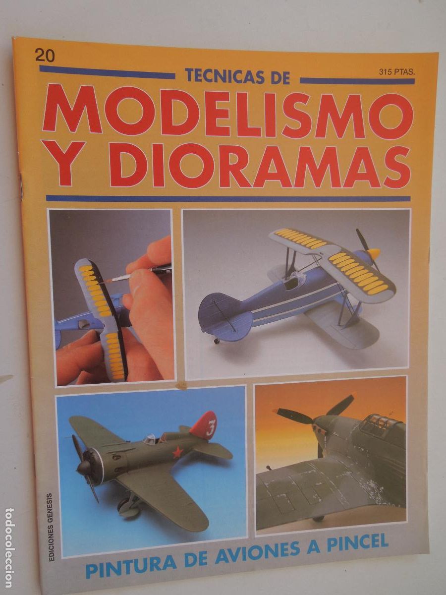 Coleccionismo de Revistas y Peri&oacute;dicos: TECNICAS DE MODELISMO Y DIORAMAS N&ordm; 20 - PINTURA DE AVIONES A PINCEL